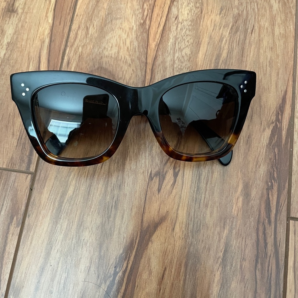 Celine 50mm square cat eye sunglasses